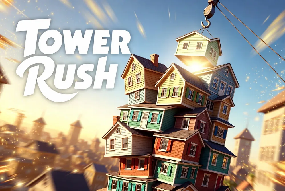 Tower Rush skyline at golden hour
